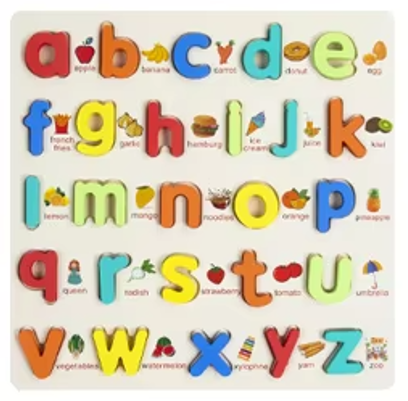 wooden Small letter puzzle large